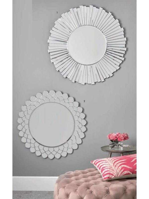 starburst round wall mirror