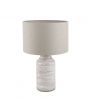 Alina White Dot Design Stoneware Table Lamp - Base Only