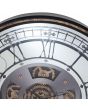 Antique Gold Wood & Mirror Glass Round Working Cog Wall Clock