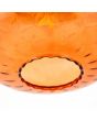 Azores Orange Textured Glass Oval Pendant