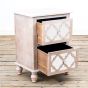 Azur Mirrored Two Drawer Side Cabinet