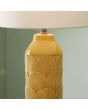 Beth Embossed Mustard Ceramic Table Lamp