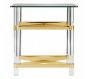 Bianco Glass Top Side Table