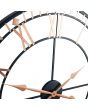 Black and Rose Gold Metal Round Wall Clock