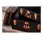 Black Set of 2 Storage Trunks with Copper Detail