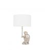 Capuchin Antique Silver Metal Monkey Table Lamp - Base Only