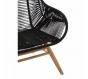 Cecil Relaxer Armchair with Black Rope