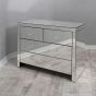 Clear Mirrored Chest of Drawers