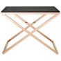 Criss Cross Gold Side Table