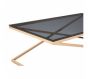 Criss Cross Gold Coffee Table