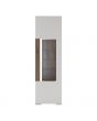 Designer Style White Narrow Glazed Cabinet