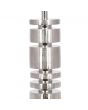Elon Silver Metal Stacked Cylinder Table Lamp - Base Only
