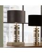 Elon Silver Metal Stacked Cylinder Table Lamp - Base Only