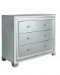 Grey Tinted Glass 3 Drawer Chest