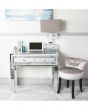 Grey Tinted Glass Console Table