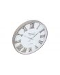 Haigh and Co Silver and White Metal Round Wall Clock