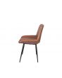 Angelo Industrial Leather & Iron Dining Chair