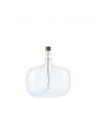 Islay Clear Bubble Glass Oval Table Lamp - Base Only