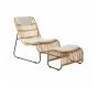 Java Natural Lounge Chair and Footstool
