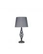 Jenna Black Chrome Metal Twist Detail Table Lamp