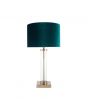 Keva Clear Glass and Antique Brass Table Lamp - Base Only