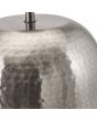 Kochi Antique Silver Metal Hammered Table Lamp - Base Only