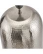 Kochi Antique Silver Metal Hammered Table Lamp - Base Only