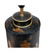 Landscape Black Hand Painted Metal Table Lamp - Base Only