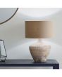 Manaia White Wash Textured Wood Table Lamp - Base Only