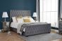 Marcus King Size Grey Velvet Effect Bed Frame