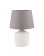 Margot Grey Patterned Small Stoneware Table Lamp - Base Only
