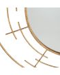 Marion Gold Metal Frame Round Wall Mirror