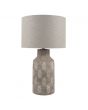 Matt Grey Fern Style Leaf Design Table Lamp - Base Only