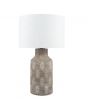 Matt Grey Fern Style Leaf Design Table Lamp - Base Only