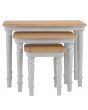Mendes Soft Grey Nest Of 3 Tables 