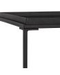 Mikael Black Glass Top Side Table