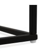 Mikael Black Glass Top Side Table