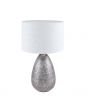 Miriam Antique Silver Metal Hammered Table Lamp - Base Only
