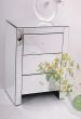 Mirrored 3 Drawer Bedside