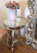 Mirrored Antique Round Side Table