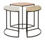 Miza Set of 3 Assorted Round Side Tables