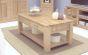 Modern Light Oak Four Drawer Coffee Table