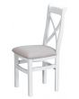 Newholme White Cross Back Fabric Chair - Box of 2