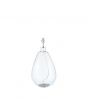 Organic Shaped Tall Clear Glass Table Lamp - Base Only