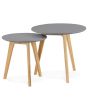 Ove Grey Set of 2 Round Tables