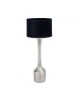 Parsons Shiny Silver Tall Neck Metal Table Lamp - Base Only