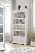 Provence White Mahogany Bookcase