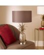 Ravensbourne Silver Pineapple Metal Table Lamp - Base Only