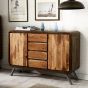 Reclaimed Iron and Wood Sideboard