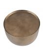 Sangli Hammered Metal Antique Brass Effect Small Table